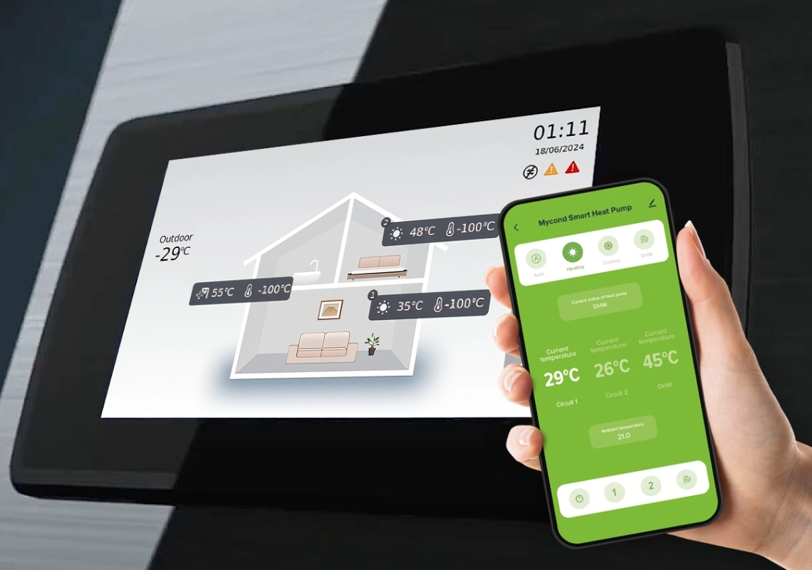 Inteligentné ovládanie MyCond BeeSmart All-in-One prostredníctvom aplikácie