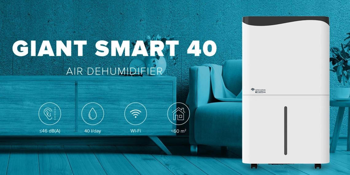 Odvlhčovač MyCond Giant série Smart pre obytné priestory.