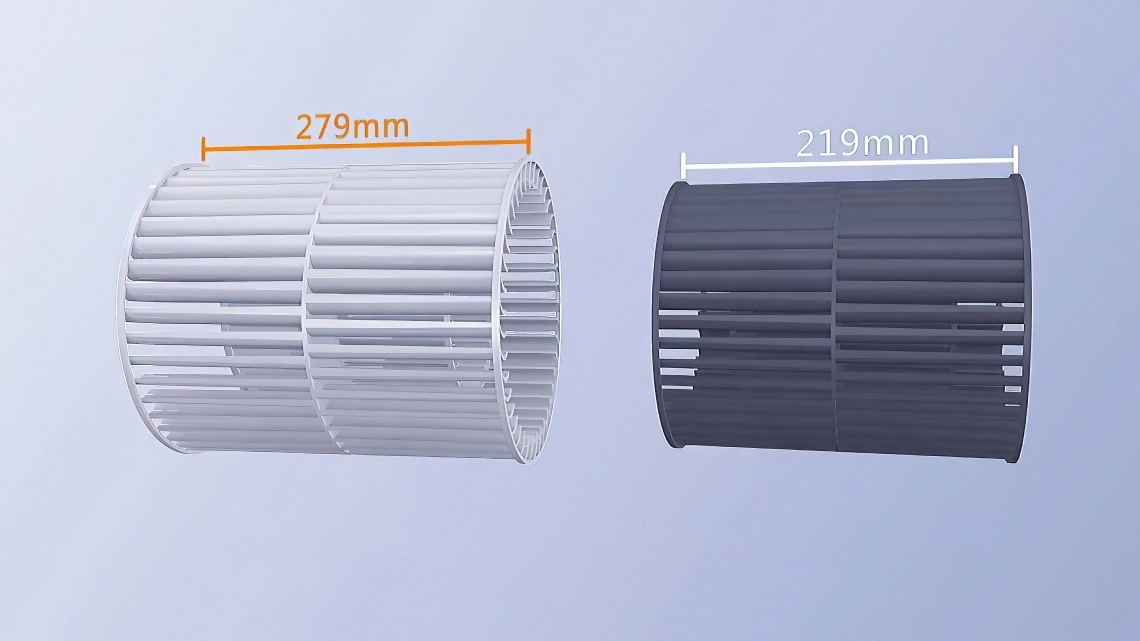 MyCond High ESP kanál, zväčšené koleso ventilátora 279 mm