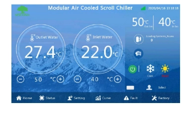 Ovládací panel MyCond Inverter MCU-YHI