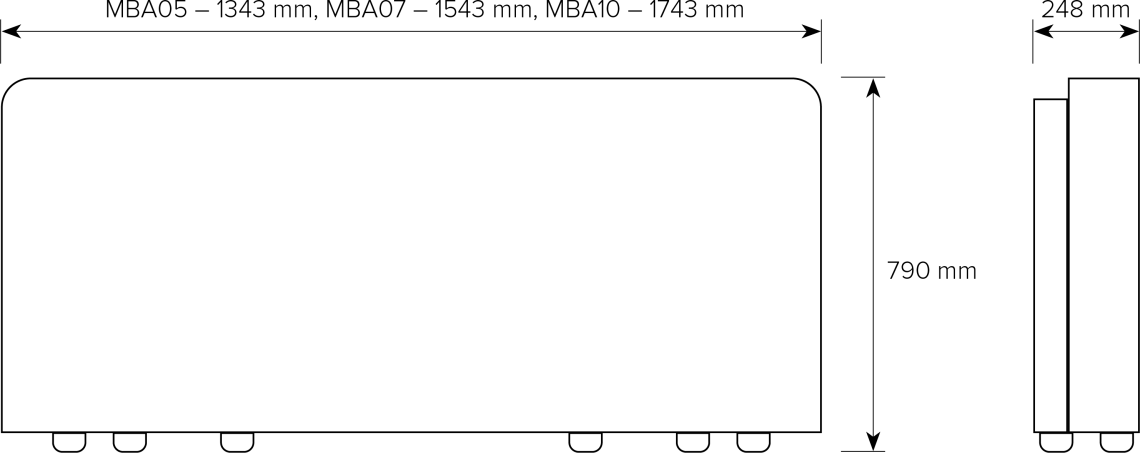 Celkové rozmery MyCond MBA-G