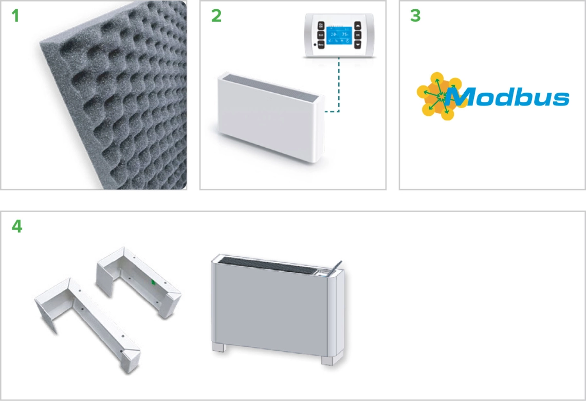 MyCond MDDS/MDCS filter, diaľkové ovládanie, Modbus, montáž