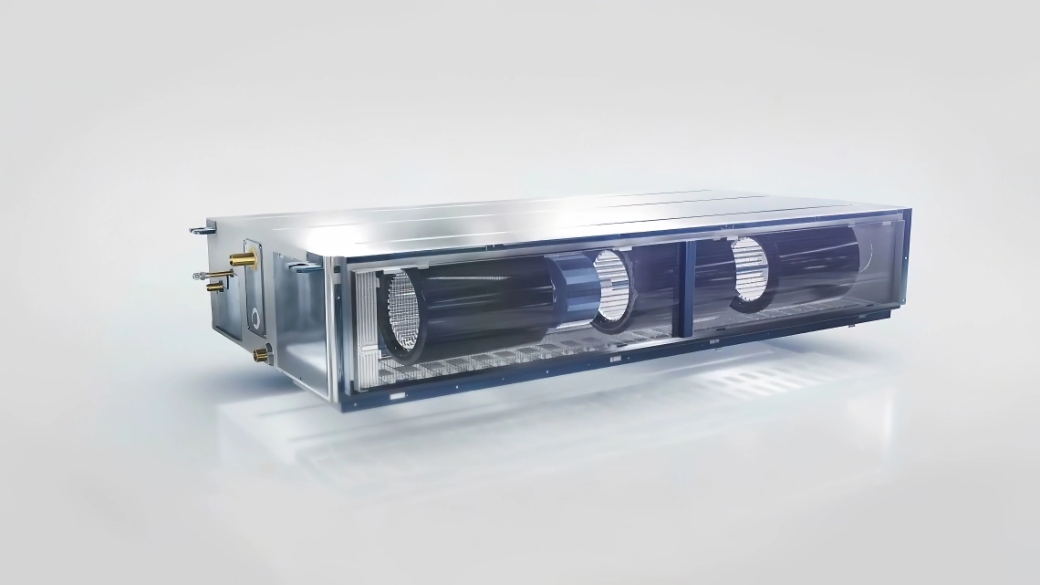 Kompaktný dizajn stredného kanála MyCond ESP s dvojitým ventilátorom