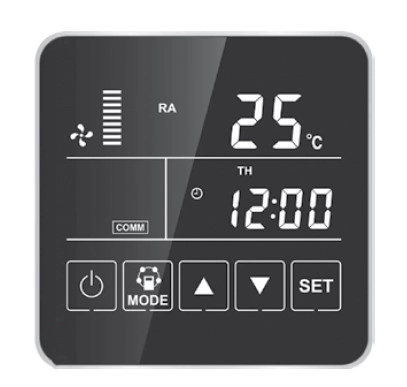 Ovládací panel vetracej jednotky MyCond MVS***-DW