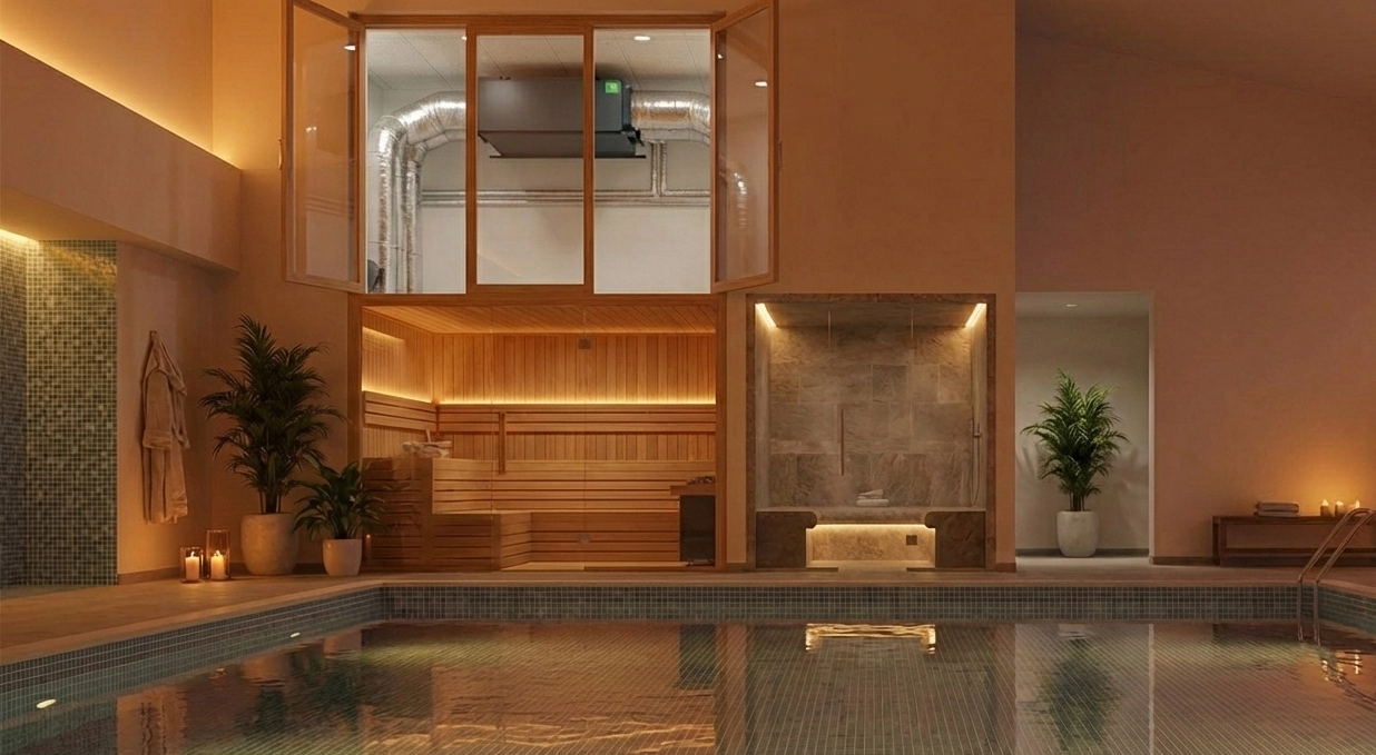 Kanálový odvlhčovač pre bazény s úspornými technológiami Mycond MSHAC