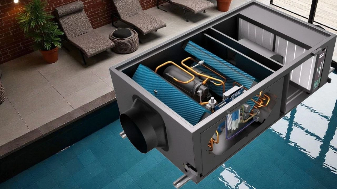 Kanálový odvlhčovač pre bazény s automatickým zapínaním Mycond MSHAC