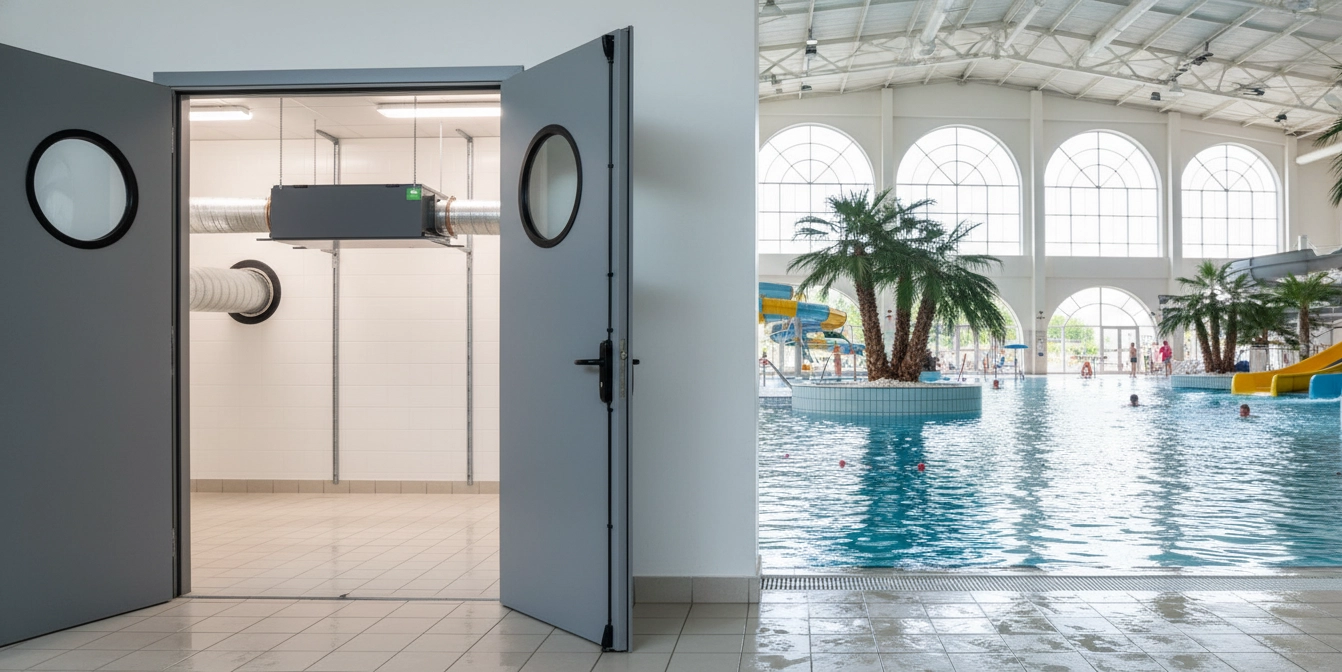 Kanálový odvlhčovač pre bazény ochrana zariadenia proti korózii Mycond MSHAC