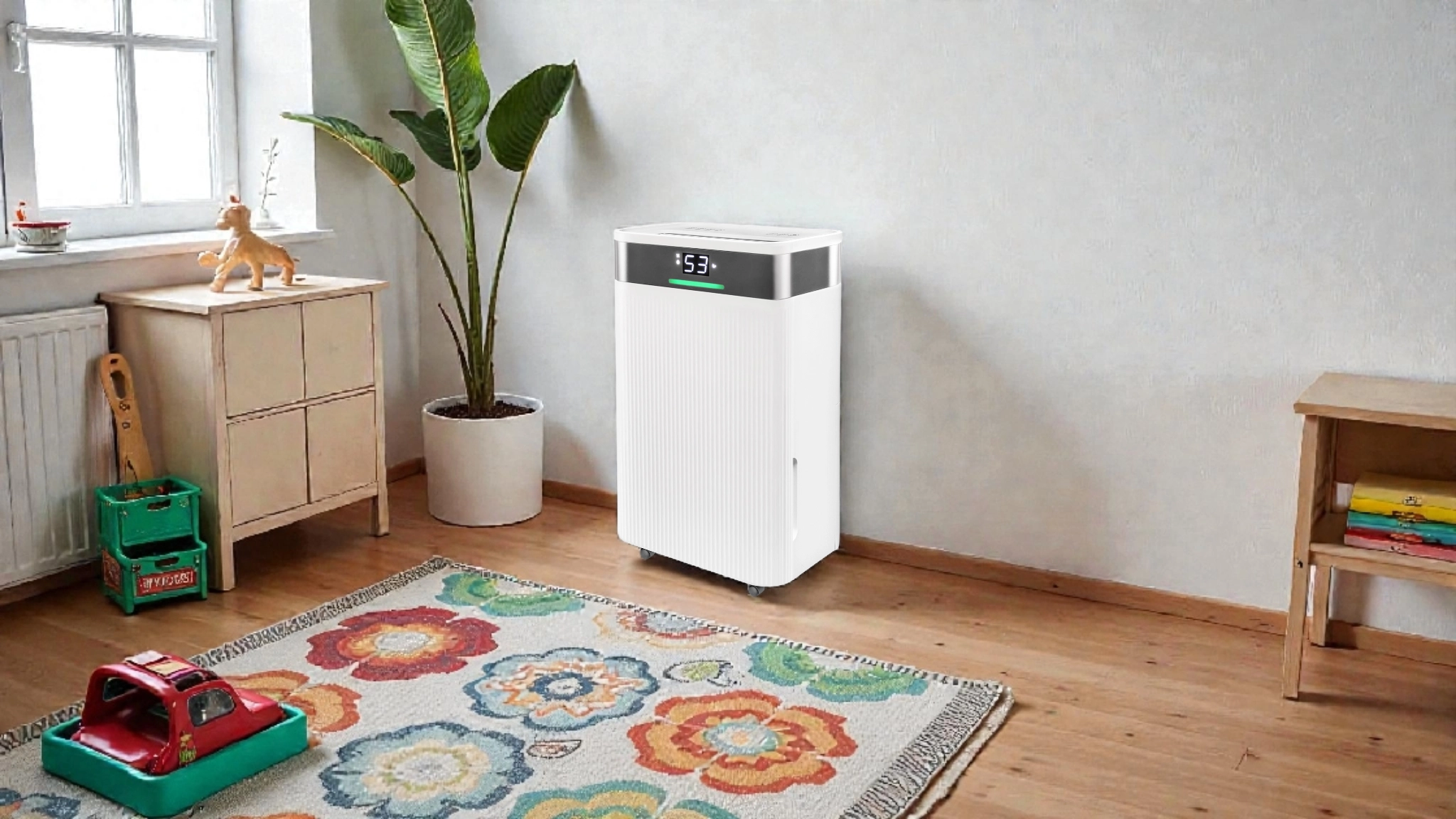 Domáci odvlhčovač pre kuchyňu s automatickým rozmrazovaním, ekologický Tibo Eco 12