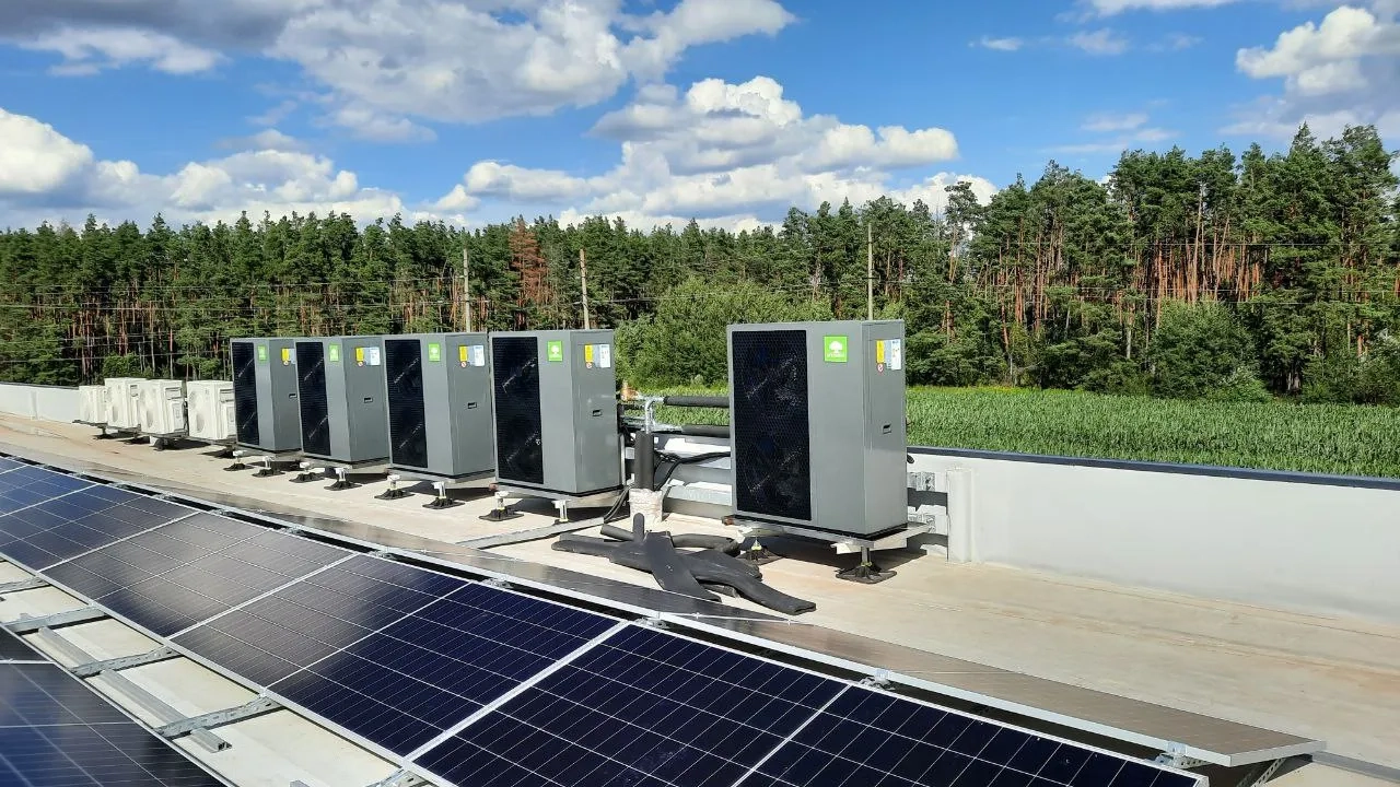 Priemyselný objekt s tepelným čerpadlom Mycond série BeeEco