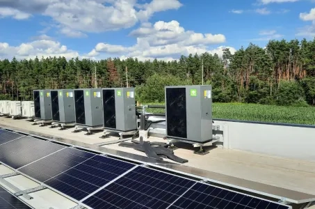 Priemyselný objekt s tepelným čerpadlom Mycond série BeeEco