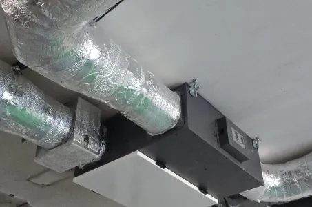 Výrobná hala s rekuperačnými vetracími jednotkami Mycond MVC700-A