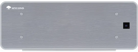 Dizajnové nástenné fan-coily Séria Silver Glass Wall